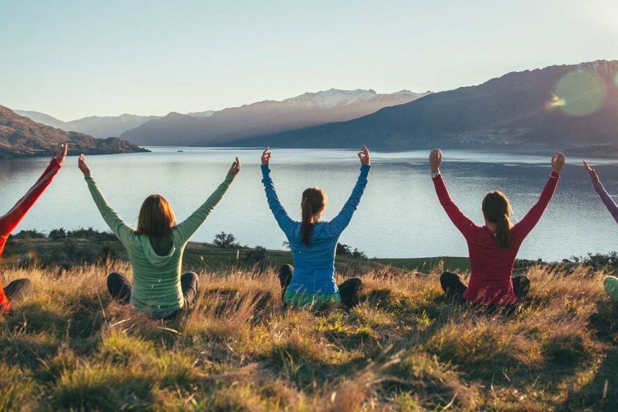 Yoga Milford Sound (New Zealand)